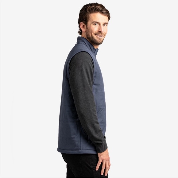 Travis Mathew Interlude Puffer Golf Vest / Jacket Sz 2XL Navy Blue - Picture 14 of 14